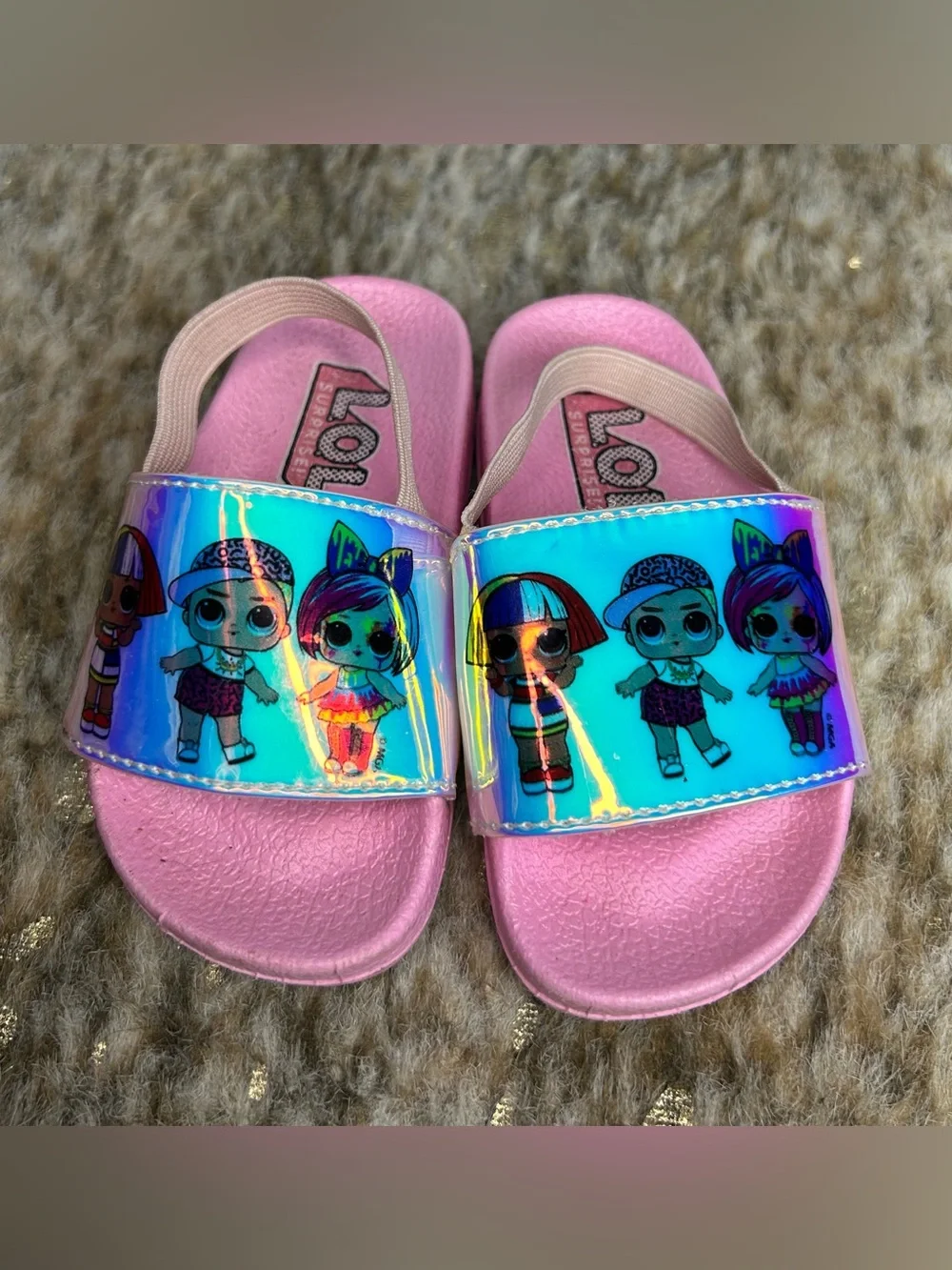 5 for $25🔥LOL Surprise Slip On Pink‎ Sandals Toddler 5/6